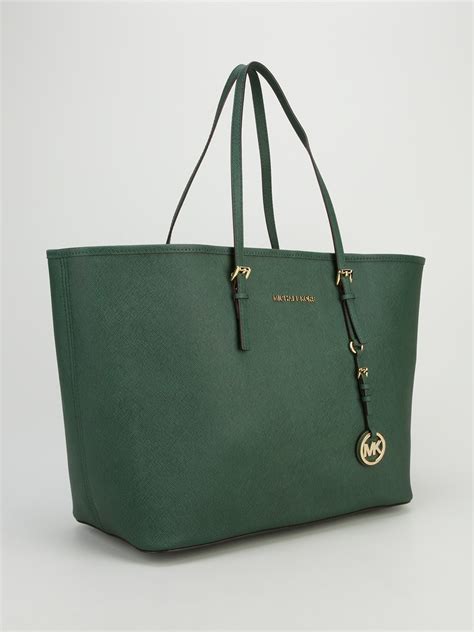 michael kors travel sadie green tote|michael kors ladies tote bag.